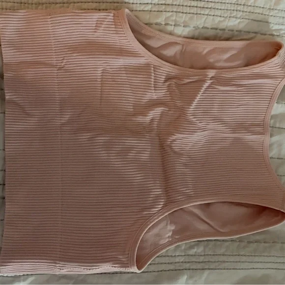 Garage Light Pink Ribbed Tank Top - Picture 2 of 3